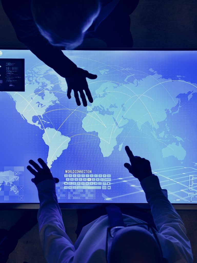 Futuristic global business Futuristic global business